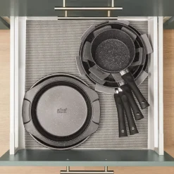 Batterie de cuisine en aluminium, 4 pièces + 6 protections