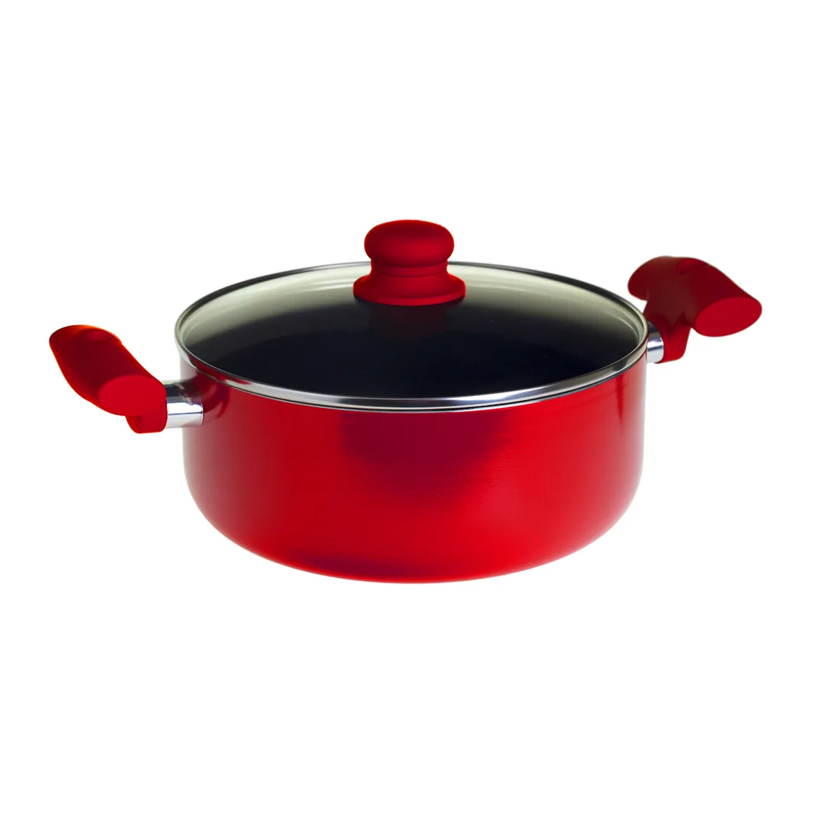 Batterie de cuisine en aluminium, 4 pièces + 6 protections