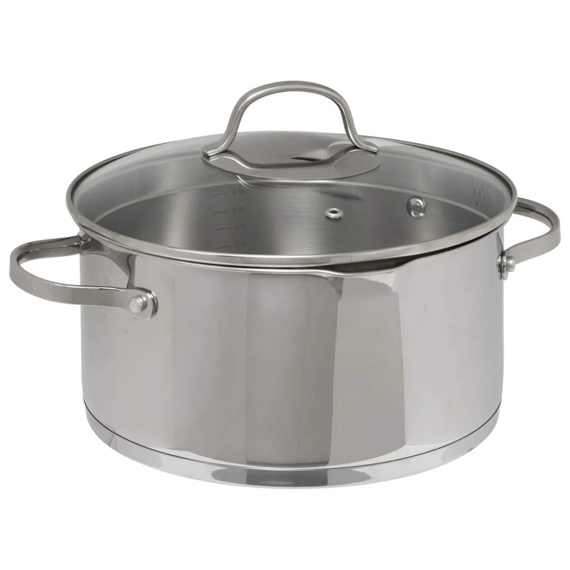 Batterie de cuisine en inox, 4 pièces + 6 protections