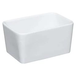 Beurrier céramique avec couteau, Blanc