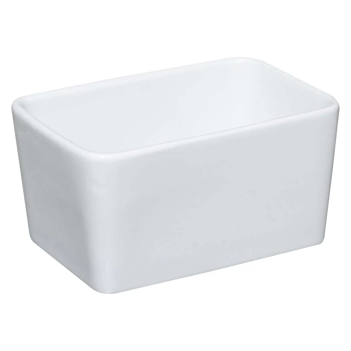 Beurrier céramique avec couteau, Blanc