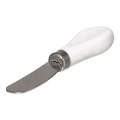 Beurrier céramique avec couteau, Blanc