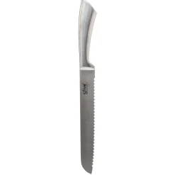 Bloc 5 couteaux, manche acier