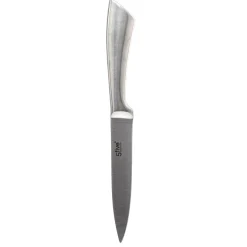 Bloc 5 couteaux, manche acier