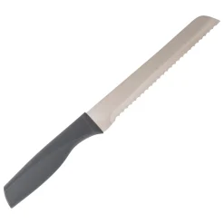 Bloc de 5 couteaux et ciseau, Gris