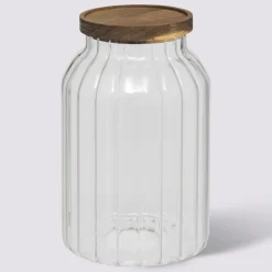 Bocal en verre 3L, Acacia