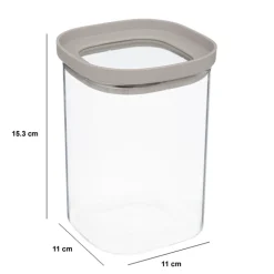 Bocal verre avec couvercle hermétique 1L