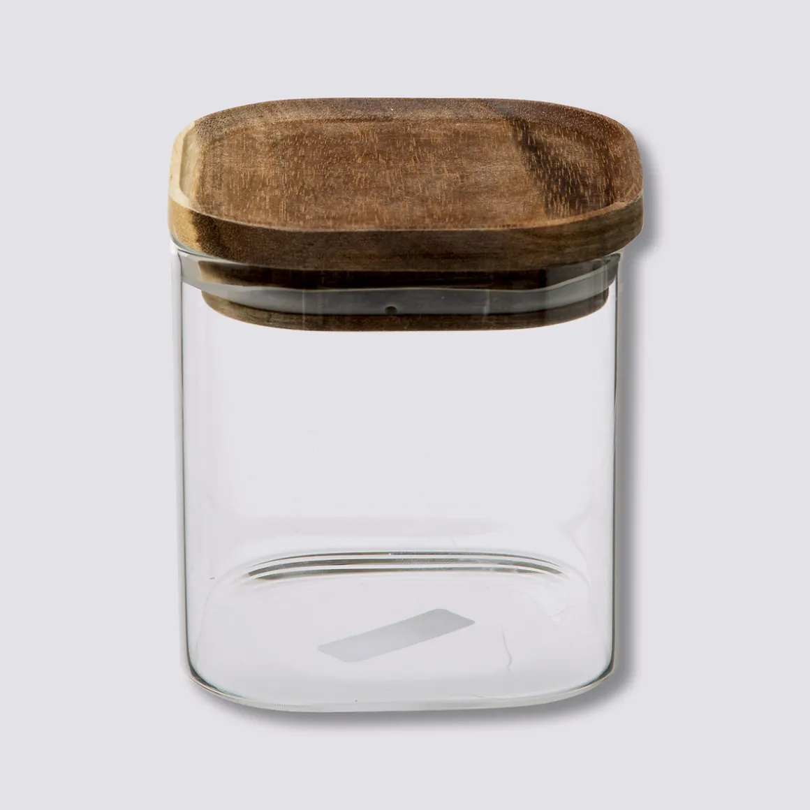 Bocal verre couvercle acacia 0,6L