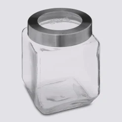 Bocal verre couvercle contour acier 1,2L