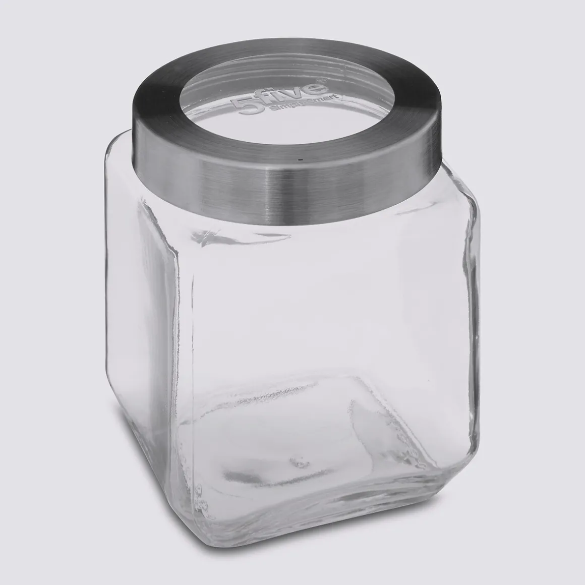 Bocal verre couvercle contour acier 1,2L