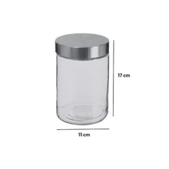 Bocal verre couvercle inox 1,2L