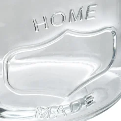 Bocal verre couvercle inox 1L