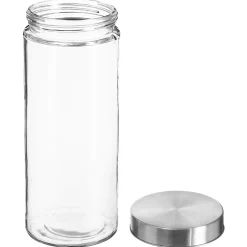 Bocal verre couvercle inox 2L