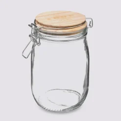 Bocal verre couvercle pin, 1L