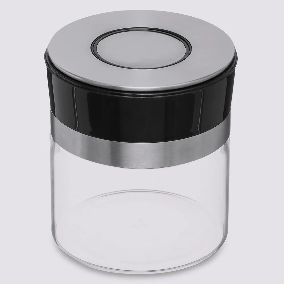 Bocal verre couvercle push inox 0,7L