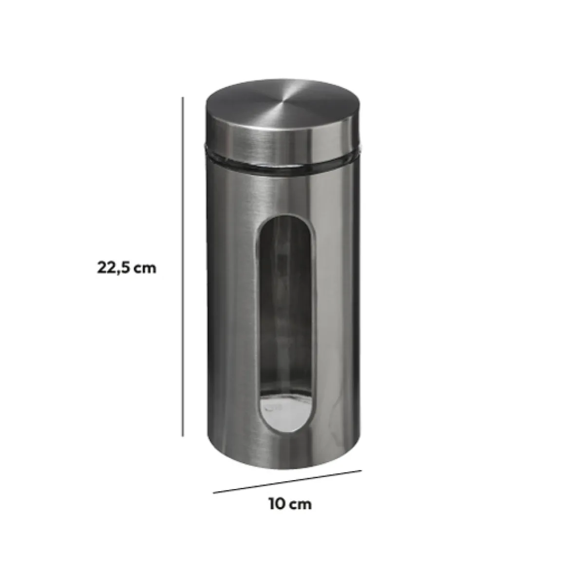 Bocal verre et inox 1,25L