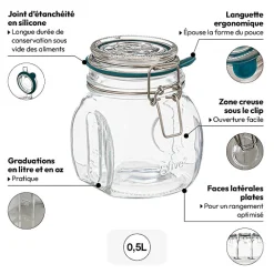 Bocal verre 0,5L
