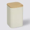 Boite de conservation métal couvercle bambou, 2L