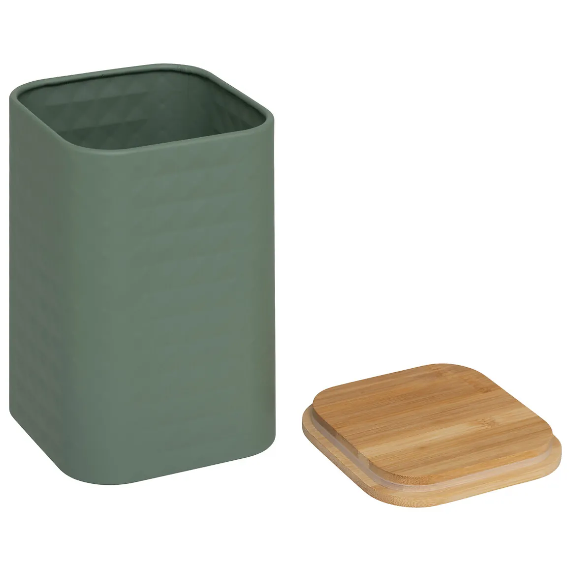 Boite de conservation métal couvercle bambou, 2L