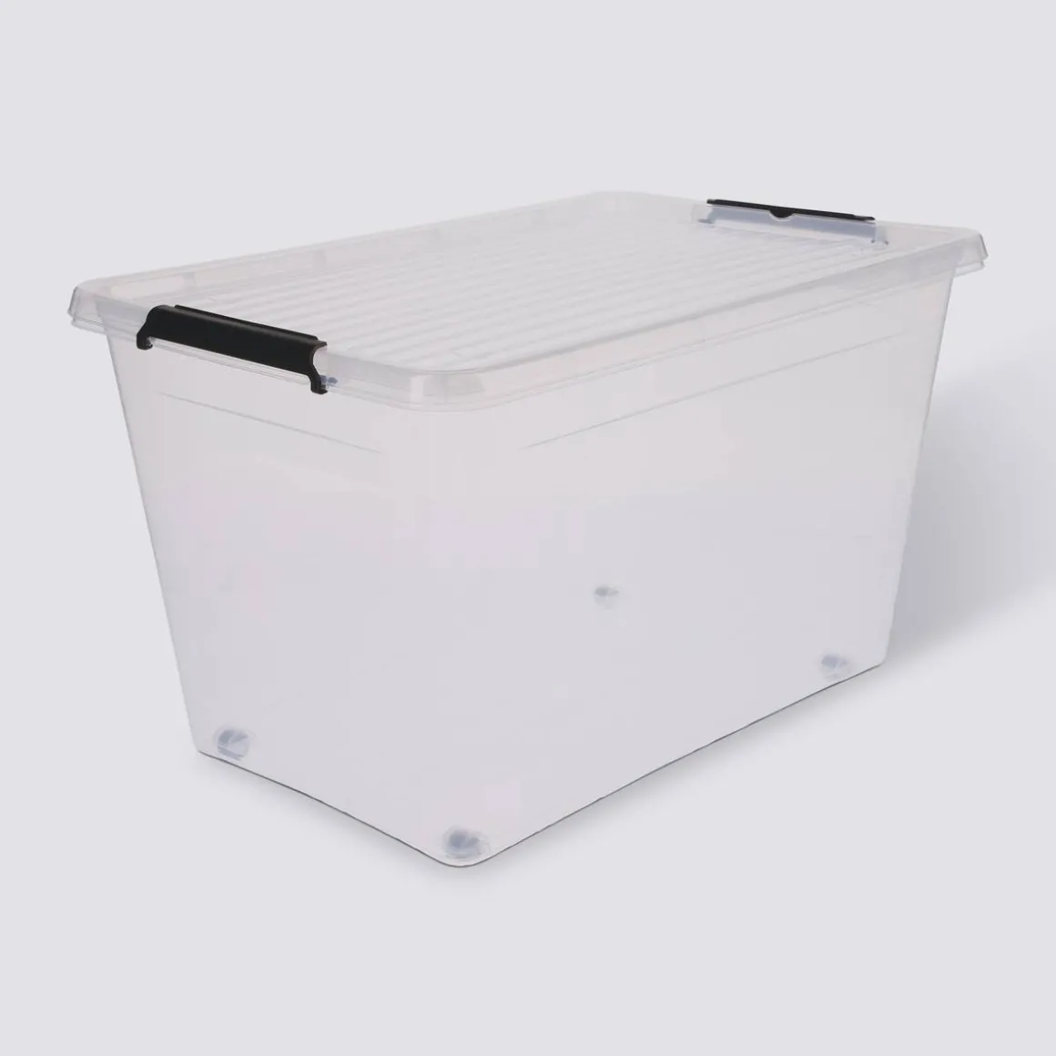 Boite de rangement plastique 60L, Transparent