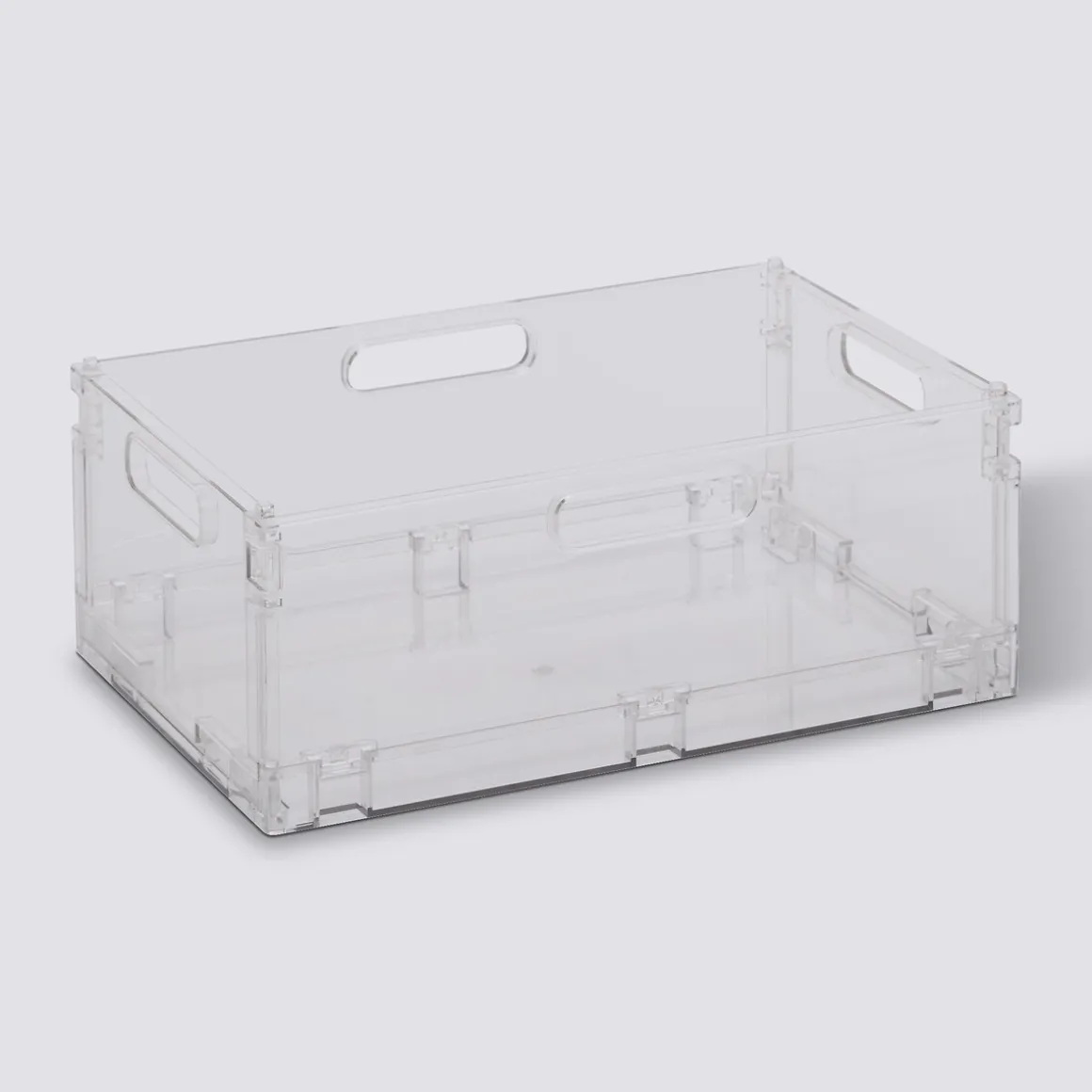 Boite de rangement pliable et empilable, 7,5L