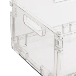 Boite de rangement pliable et empilable, 7,5L