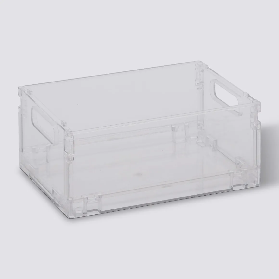 Boite de rangement pliable et empilable, 2,8L