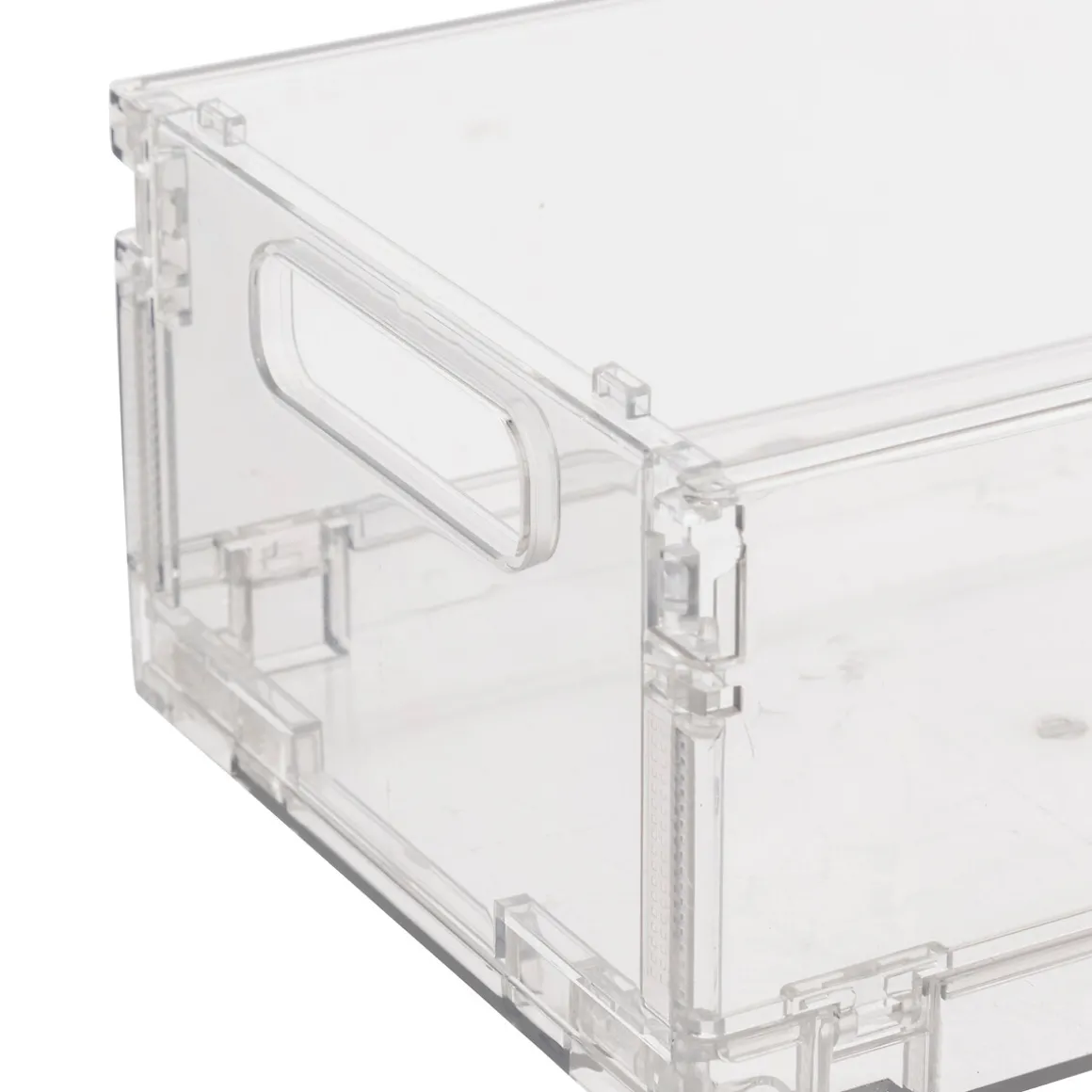 Boite de rangement pliable et empilable, 2,8L
