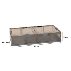 Boite de rangement pliable en plastique, 55L