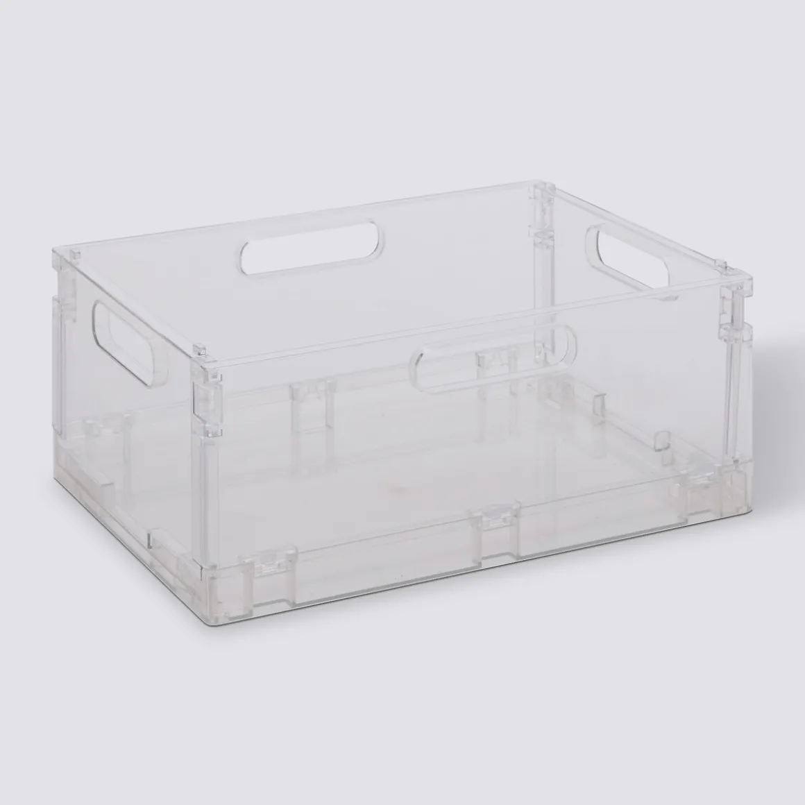 Boite de rangement pliable et empilable, 22L
