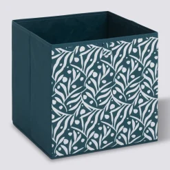 Boite de rangement 31x31 cm, Bleu pétrole