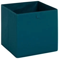 Boite de rangement 31x31 cm, Bleu pétrole