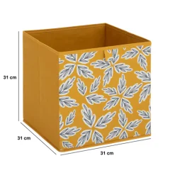 Boite de rangement 31x31 cm, Jaune