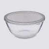 Bol à mixer 27cm avec couvercle, Verre