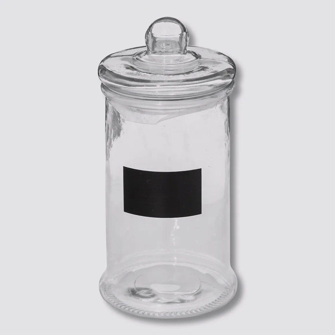 Bonbonnière en verre avec ardoise 1,6L
