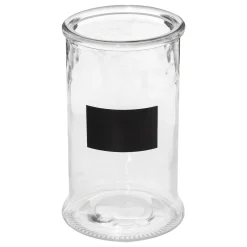 Bonbonnière en verre avec ardoise 1,6L