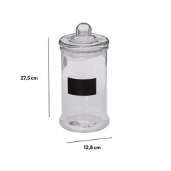 Bonbonnière en verre avec ardoise 1,6L