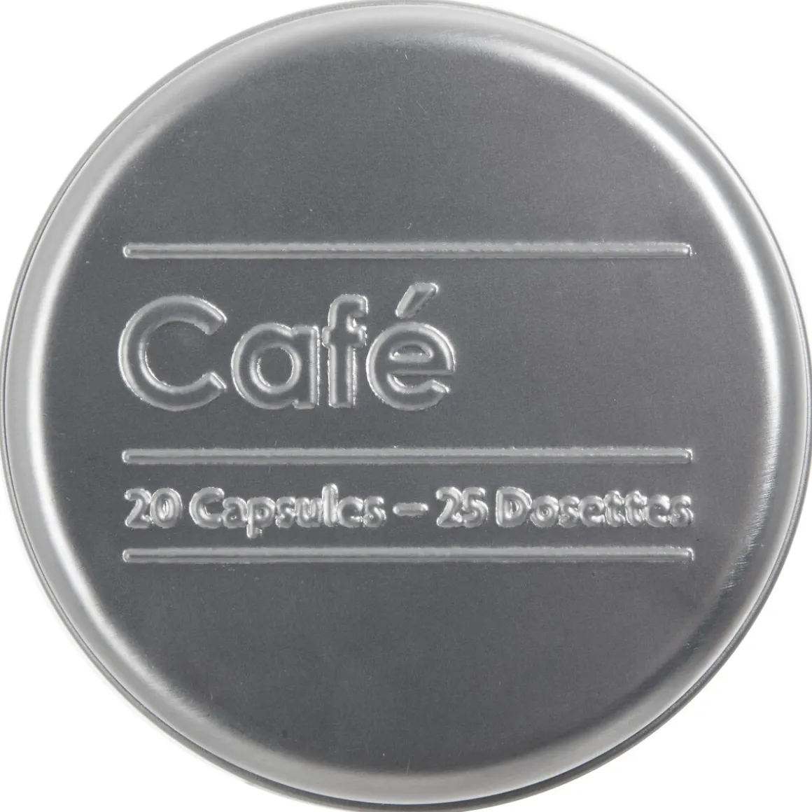 Boîte à café capsules métal, Noir