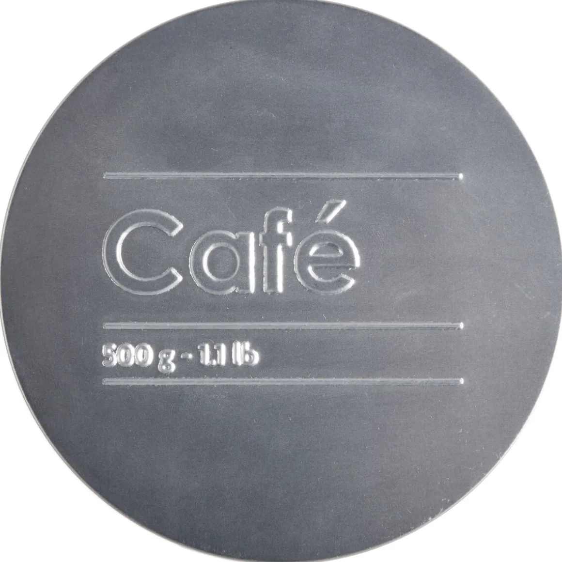 Boîte à café métal 500g, Noir