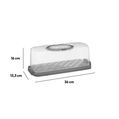 Boîte à cake 33x16cm, Plastique