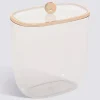 Boîte à cotons et cotons-tiges, L.15 cm, Transparent