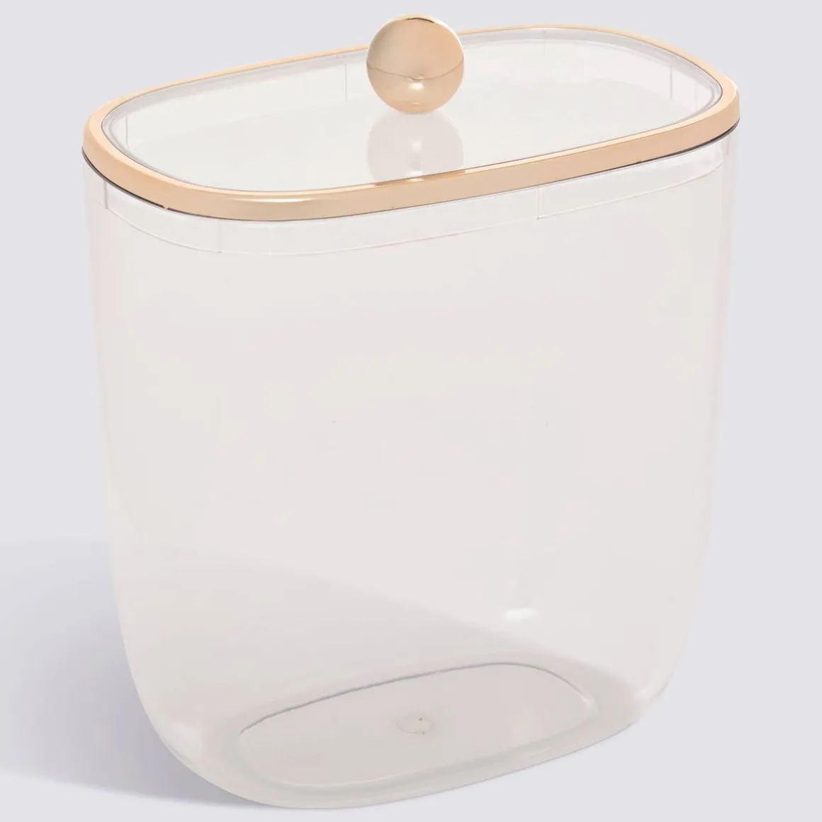 Boîte à cotons et cotons-tiges, L.15 cm, Transparent