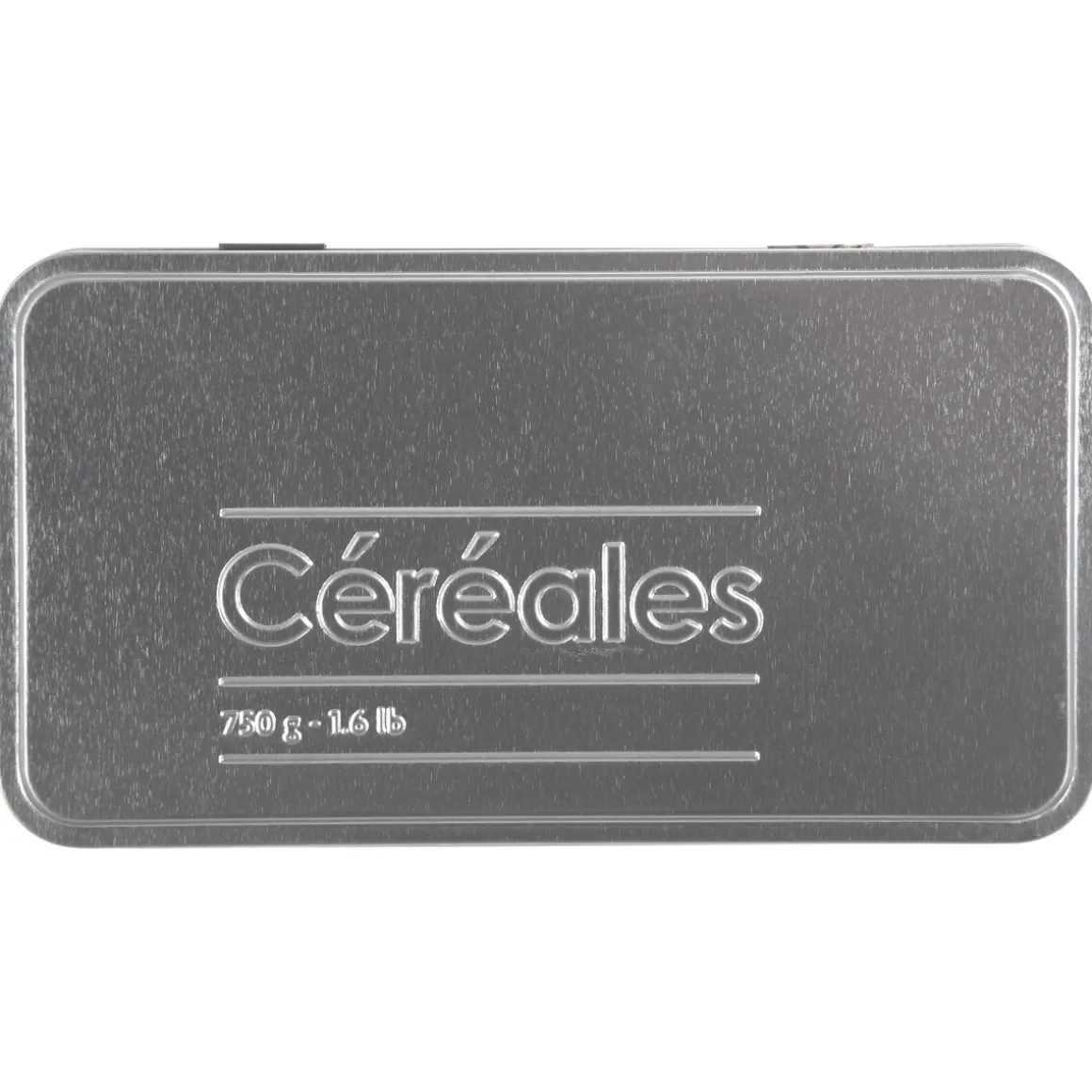 Boîte à céréales 750g métal, Noir