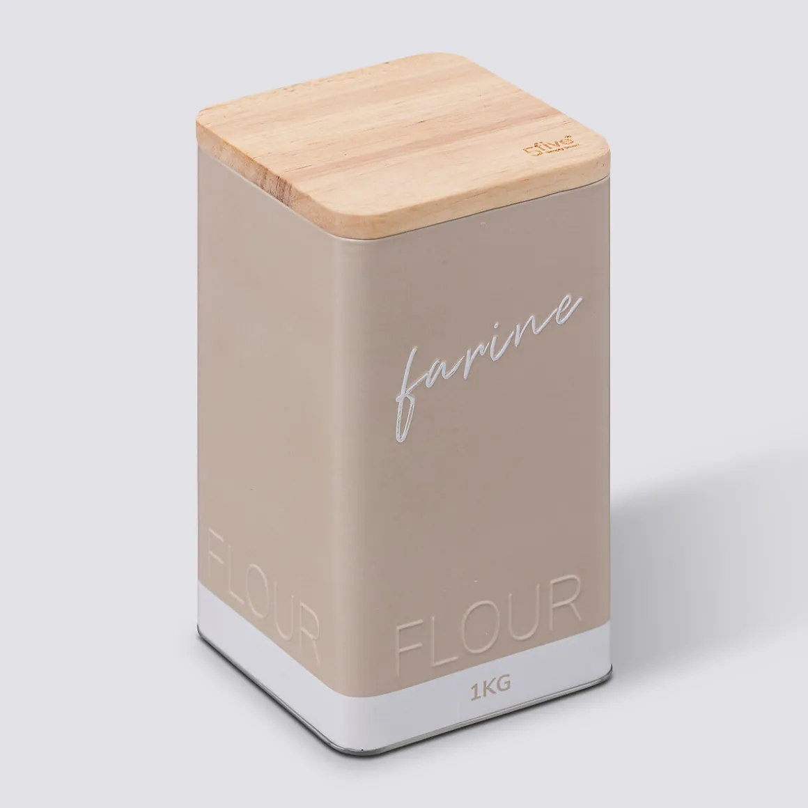 Boîte à farine 1kg, Beige