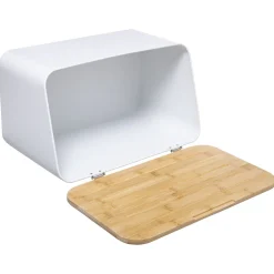 Boîte à pain et planche 37cm, Blanc
