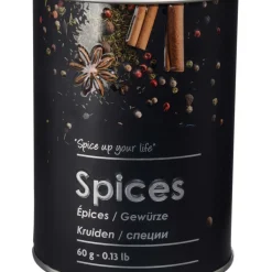 Boîte à épices 60g métal, Noir