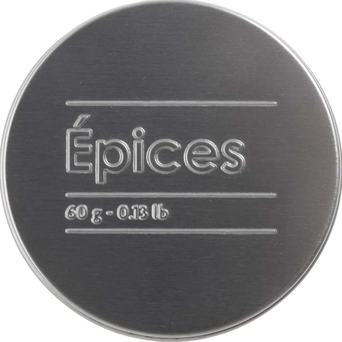 Boîte à épices 60g métal, Noir