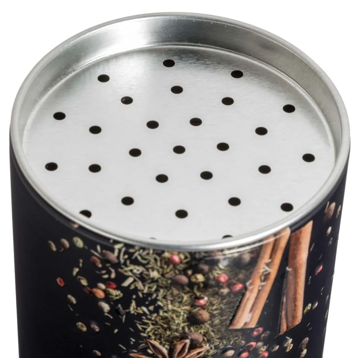 Boîte à épices 60g métal, Noir