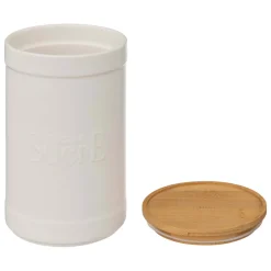Boîte à sucre, Céramique blanc