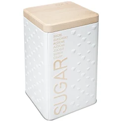 Boîte à sucre poudre métal, Blanc